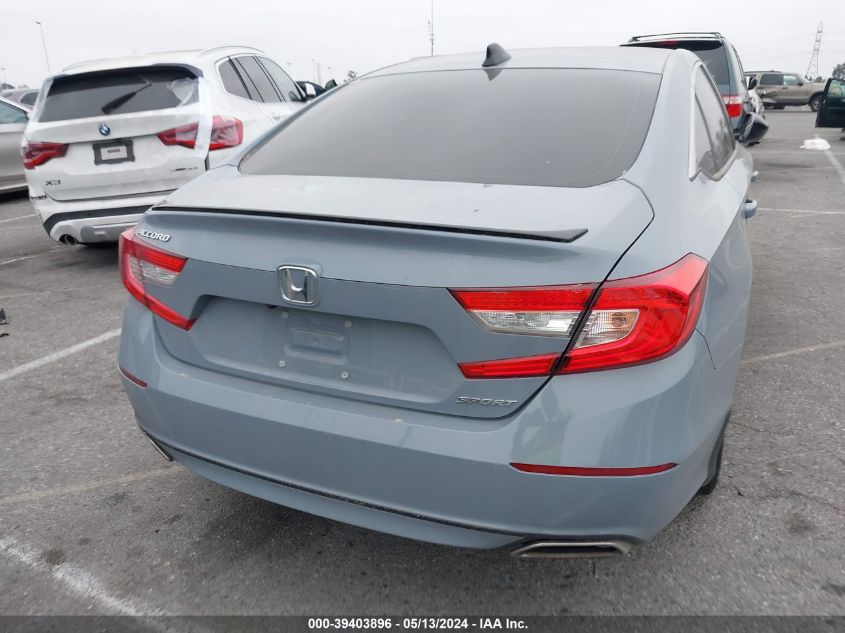 2021 Honda Accord Sport VIN: 1HGCV1F33MA018340 Lot: 39403896