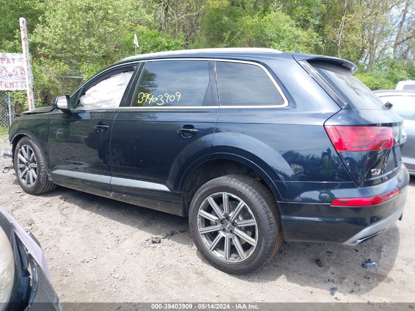 2018 Audi Q7 3.0T Premium VIN: WA1LAAF76JD007902 Lot: 39403909