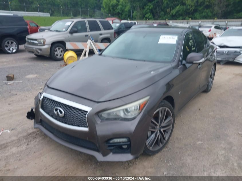 2014 Infiniti Q50 Sport VIN: JN1BV7AP5EM670824 Lot: 39403936