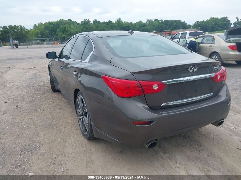 2014 Infiniti Q50 Sport VIN: JN1BV7AP5EM670824 Lot: 39403936