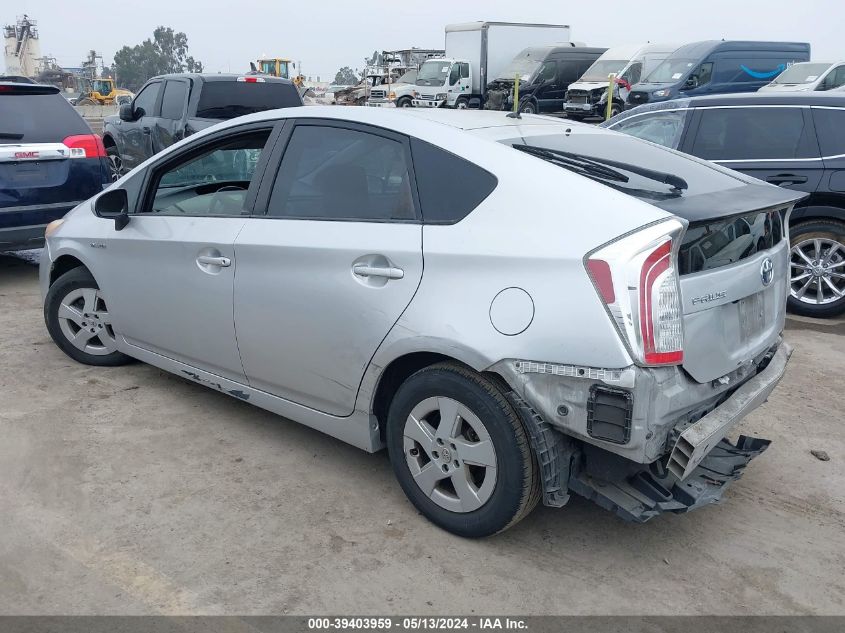 2013 Toyota Prius Two VIN: JTDKN3DU7D5596869 Lot: 39403959