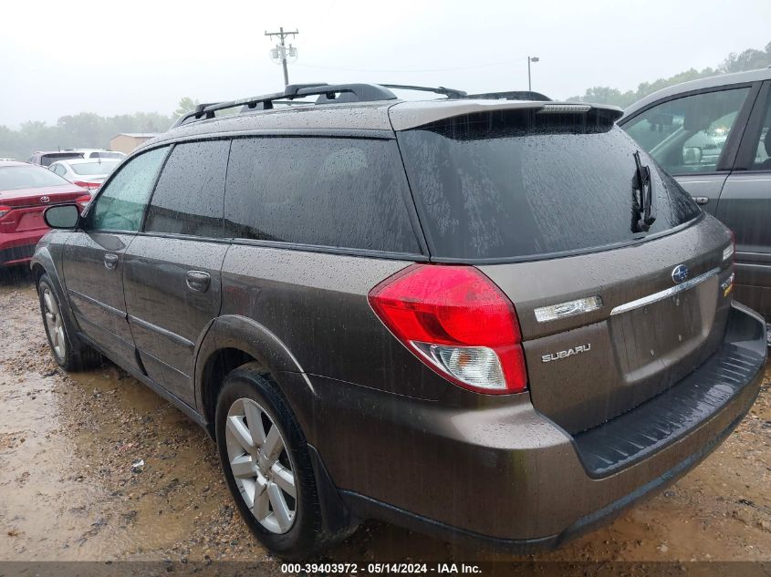 2009 Subaru Outback 2.5I Limited VIN: 4S4BP66C297318890 Lot: 39403972