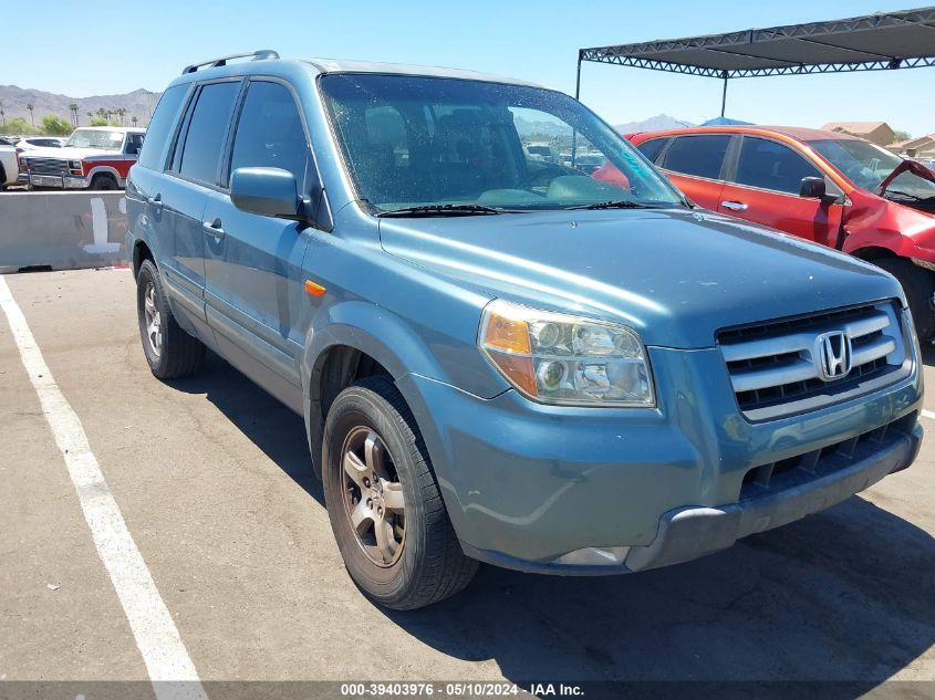 2007 Honda Pilot Ex-L VIN: 5FNYF28537B027542 Lot: 39403976