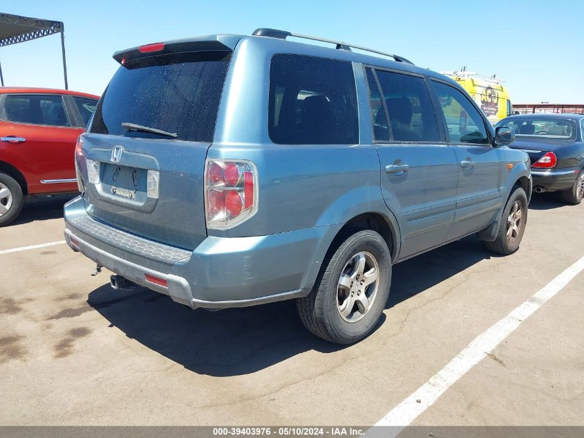 2007 Honda Pilot Ex-L VIN: 5FNYF28537B027542 Lot: 39403976