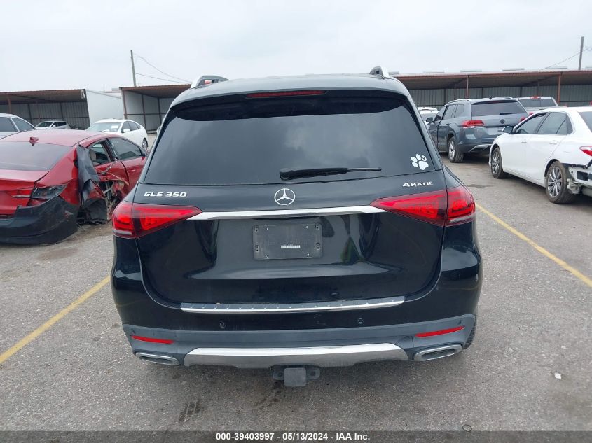 2020 Mercedes-Benz Gle 350 4Matic VIN: 4JGFB4KEXLA038530 Lot: 39403997