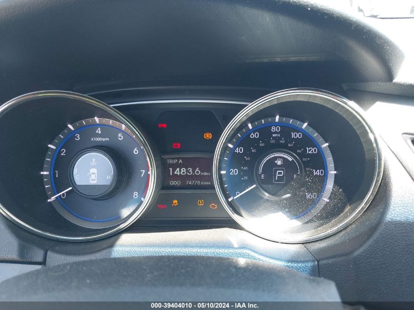 2013 Hyundai Sonata Gls VIN: 5NPEB4ACXDH545955 Lot: 39404010