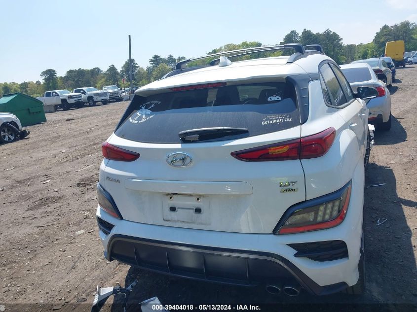 2022 Hyundai Kona N Line VIN: KM8K3CA38NU792601 Lot: 39404018