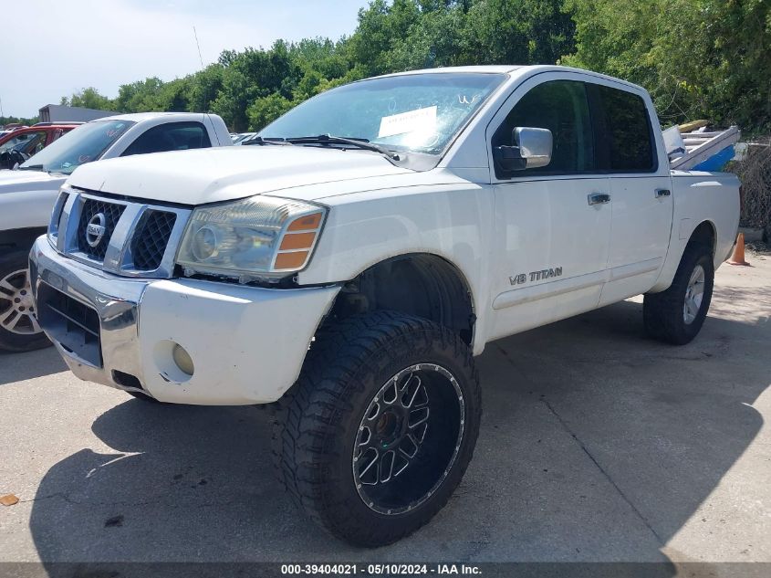 2006 Nissan Titan Se VIN: 1N6BA07A26N576394 Lot: 39404021