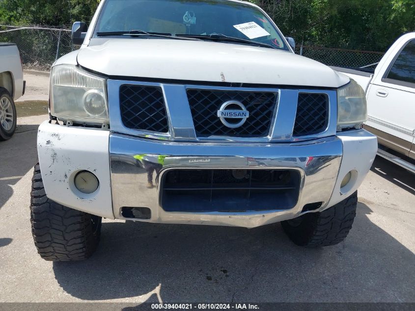 2006 Nissan Titan Se VIN: 1N6BA07A26N576394 Lot: 39404021