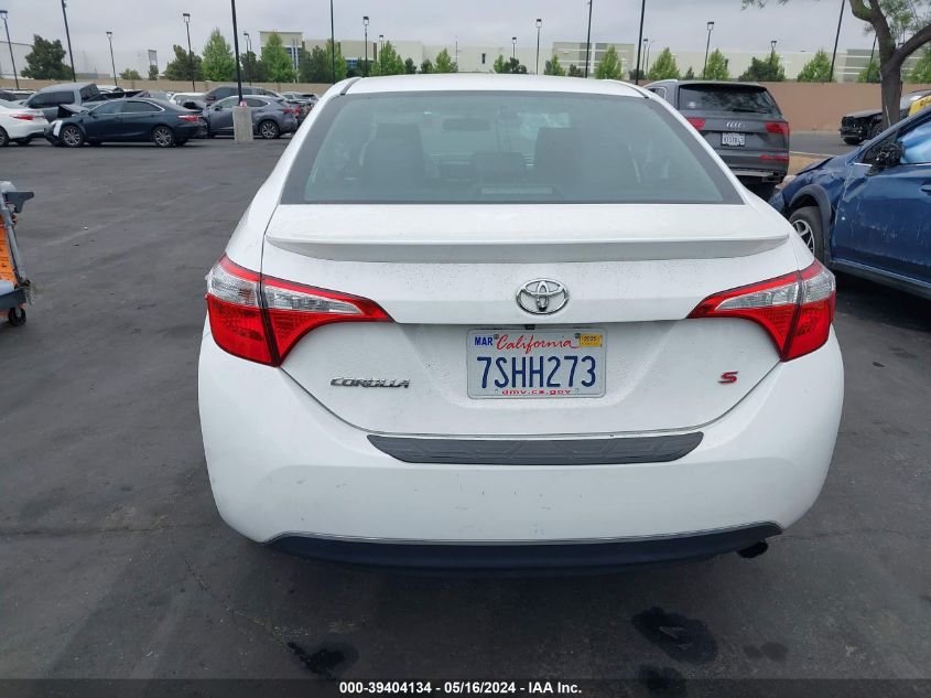 2016 Toyota Corolla S Plus VIN: 5YFBURHE9GP480251 Lot: 39404134