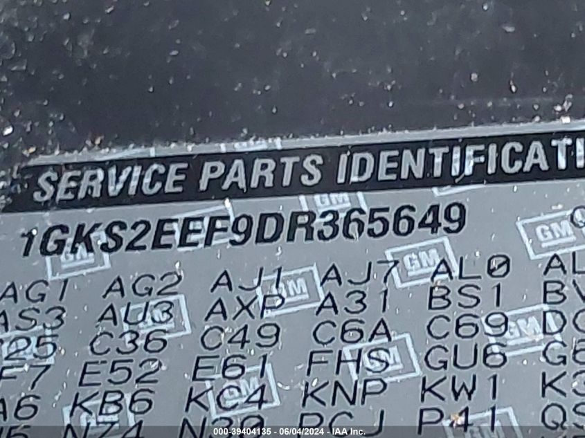 2013 GMC YUKON DENALI - 1GKS2EEF9DR365649