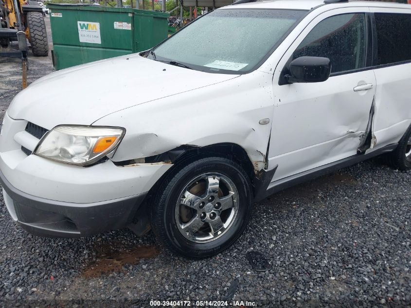 2006 Mitsubishi Outlander Ls VIN: JA4LZ31F16U028506 Lot: 39404172