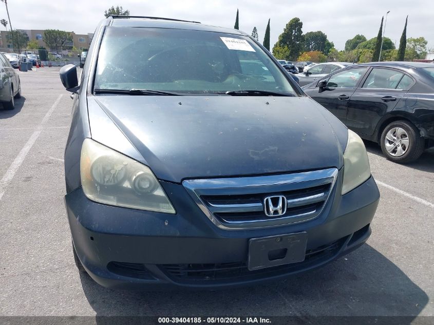 2005 Honda Odyssey Ex-L VIN: 5FNRL38725B091489 Lot: 39404185