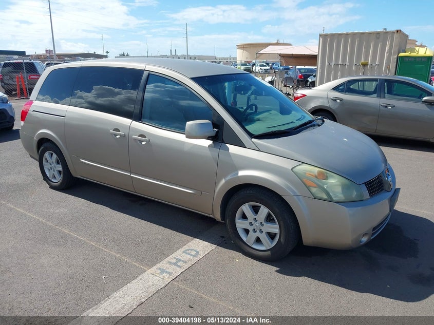 2004 Nissan Quest 3.5 S VIN: 5N1BV28U34N343984 Lot: 39404198