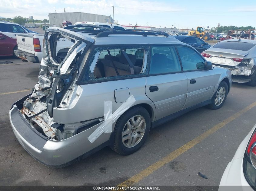 2004 Subaru Outback Outback VIN: 4S3BH675547625738 Lot: 39404199