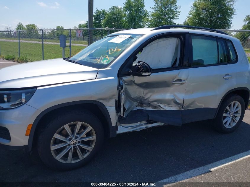 2017 Volkswagen Tiguan 2.0T/2.0T S VIN: WVGBV7AXXHK047594 Lot: 39404225