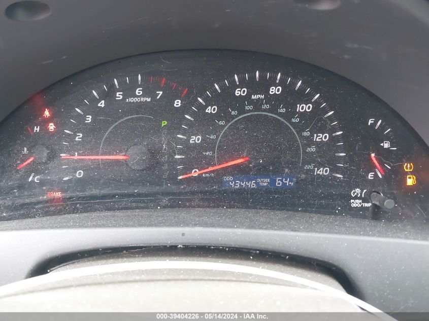 2008 Toyota Camry Le VIN: 4T1BE46KX8U789509 Lot: 39404226