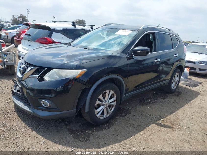 2015 Nissan Rogue Sv VIN: KNMAT2MT1FP576305 Lot: 39404298