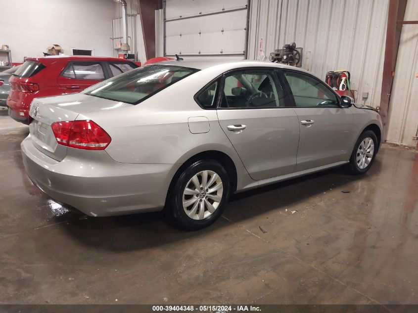 2013 VOLKSWAGEN PASSAT 2.5L S - 1VWAH7A35DC098572