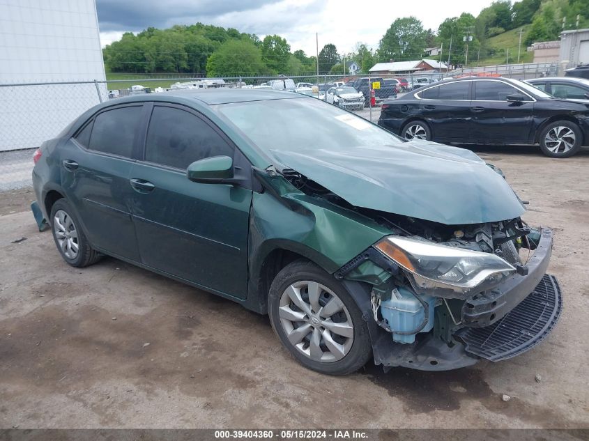 2014 Toyota Corolla Le VIN: 2T1BURHE6EC142268 Lot: 39404360