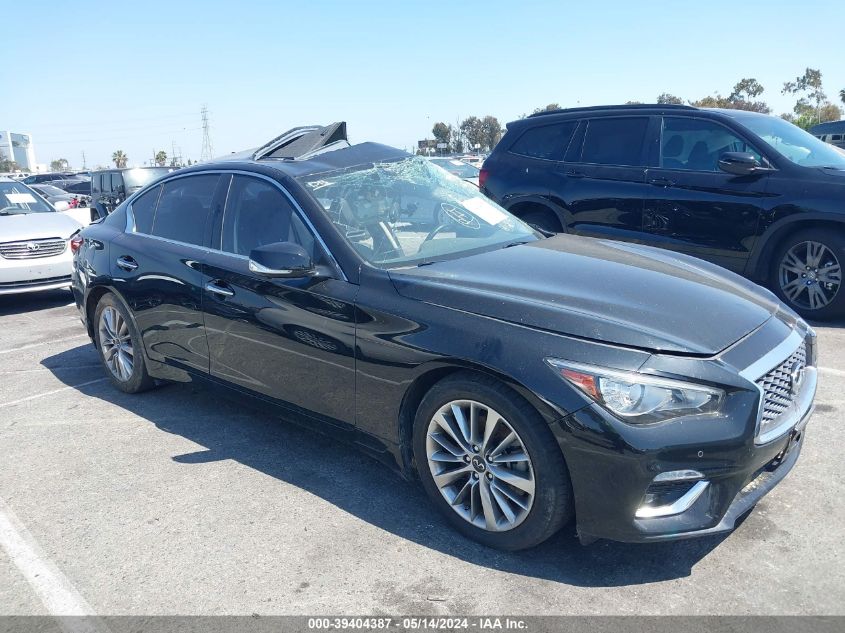 2022 Infiniti Q50 Luxe VIN: JN1EV7BP0NM311540 Lot: 39404387