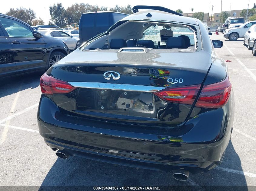 2022 Infiniti Q50 Luxe VIN: JN1EV7BP0NM311540 Lot: 39404387