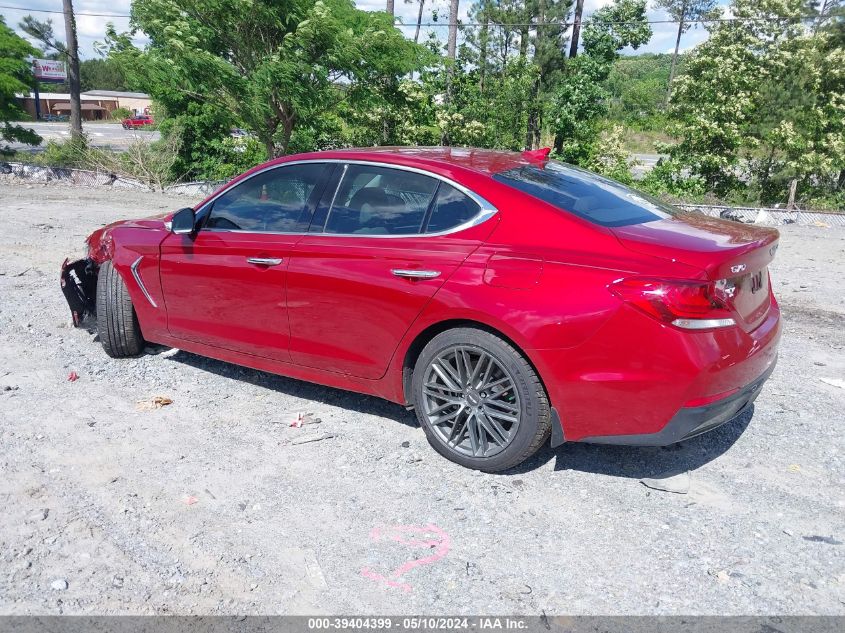 2019 Genesis G70 2.0T Advanced VIN: KMTG64LA0KU037880 Lot: 39404399