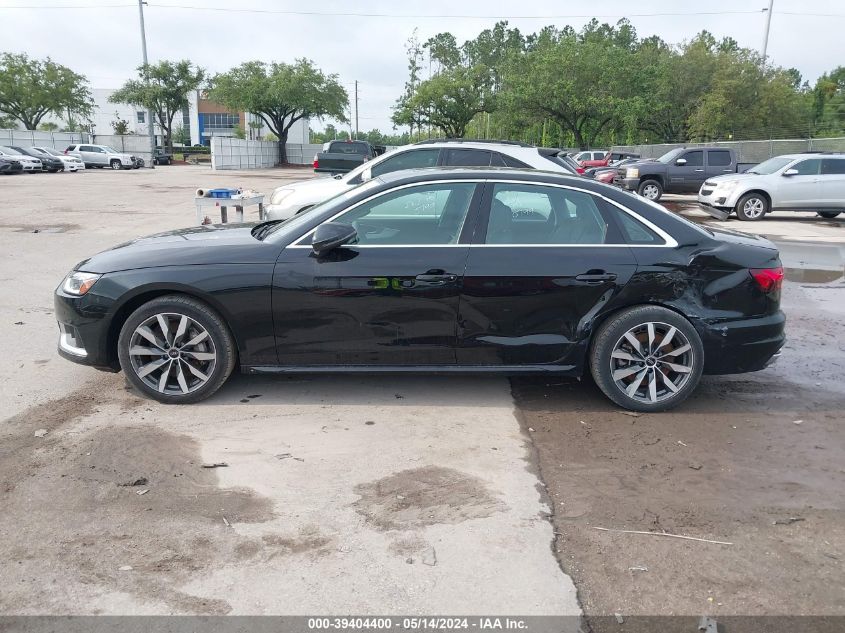 2023 Audi A4 Sedan Komfort 45 VIN: WAUAAAF42PN016048 Lot: 39404400