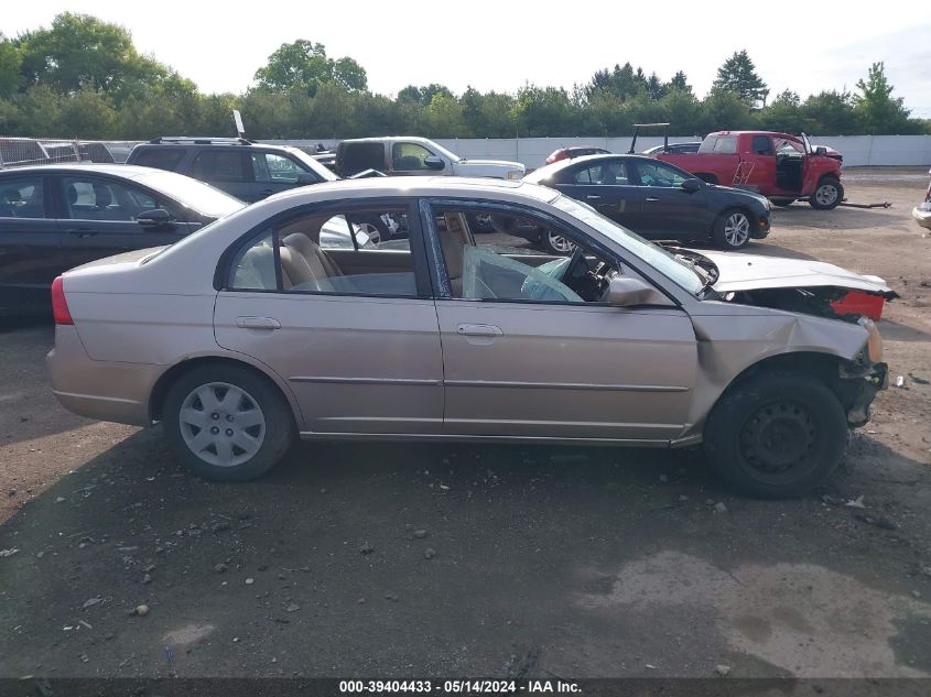 2001 Honda Civic Ex VIN: 2HGES25791H526269 Lot: 39404433