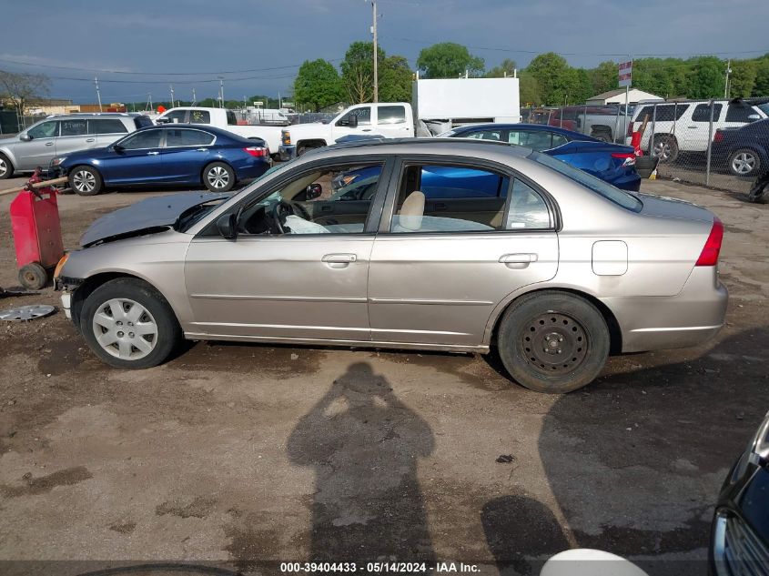 2001 Honda Civic Ex VIN: 2HGES25791H526269 Lot: 39404433