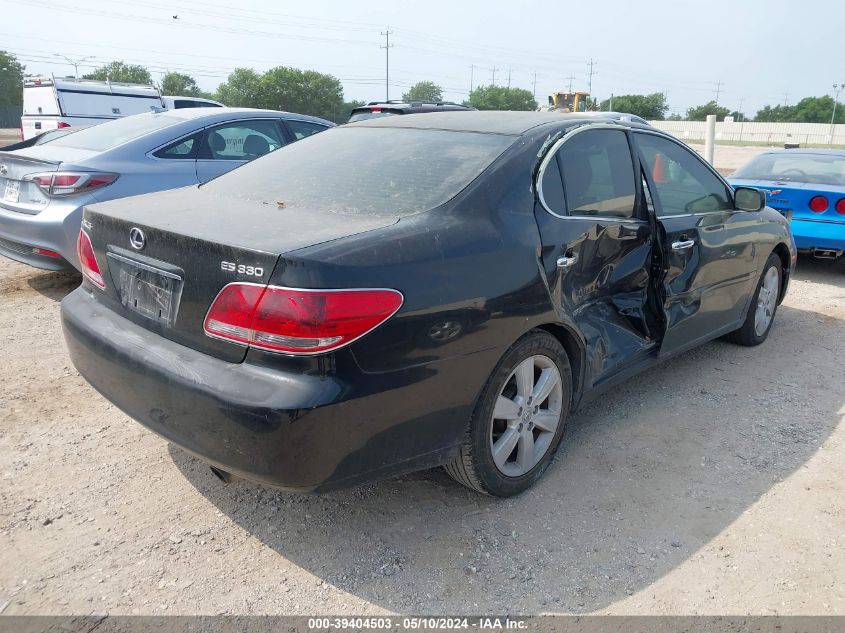 2005 Lexus Es 330 VIN: JTHBA30G755069457 Lot: 39404503