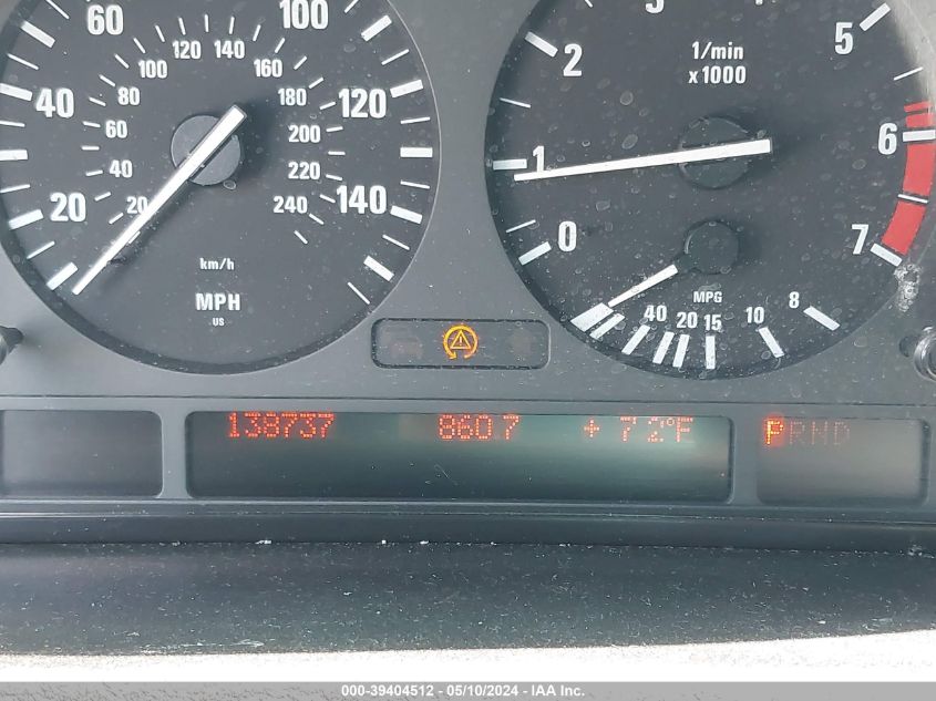 2001 BMW X5 4.4 VIN: WBAFB33511LH10053 Lot: 39404512