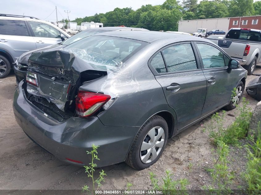 2013 Honda Civic Lx VIN: 2HGFB2F57DH545442 Lot: 39404551