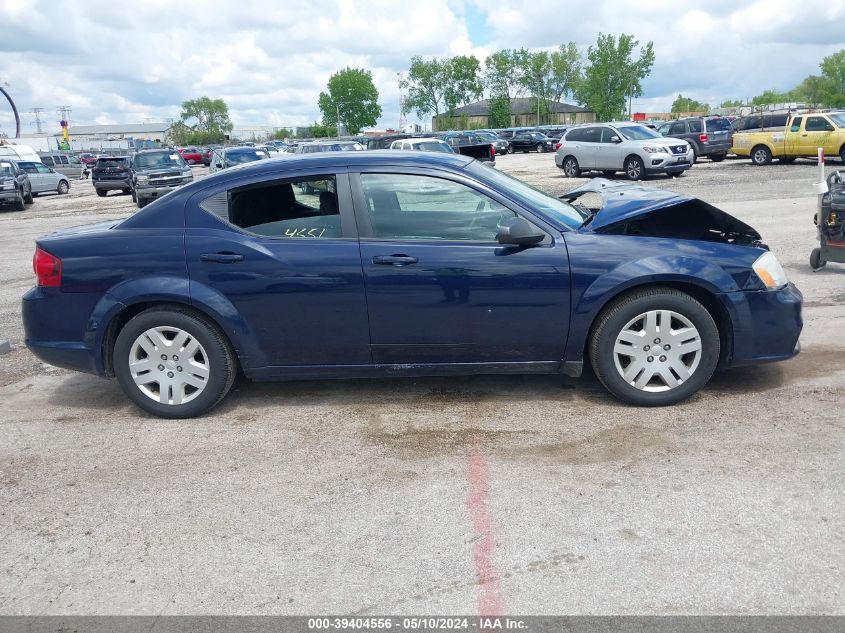 2014 Dodge Avenger Se VIN: 1C3CDZABXEN107190 Lot: 39404556