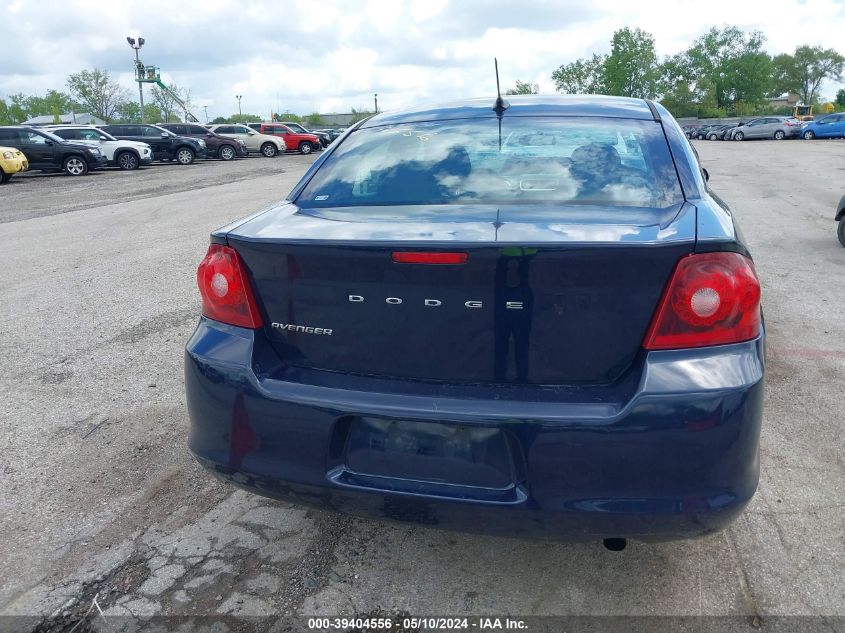 2014 Dodge Avenger Se VIN: 1C3CDZABXEN107190 Lot: 39404556