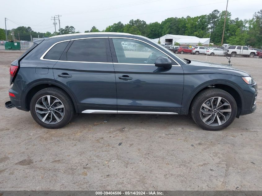 2021 Audi Q5 Premium Plus 45 Tfsi Quattro S Tronic VIN: WA1BAAFY5M2072020 Lot: 39404586