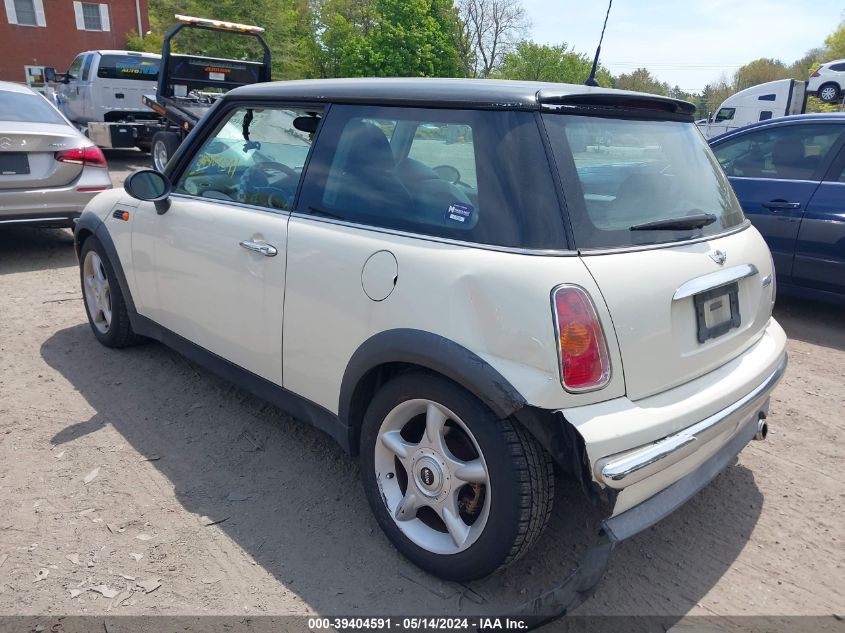 2003 Mini Cooper VIN: WMWRC33413TJ51444 Lot: 39404591