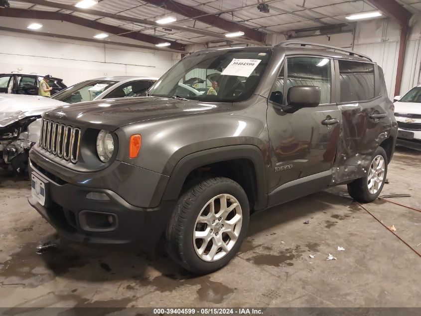 2017 Jeep Renegade Latitude 4X4 VIN: ZACCJBBB1HPE84660 Lot: 39404599