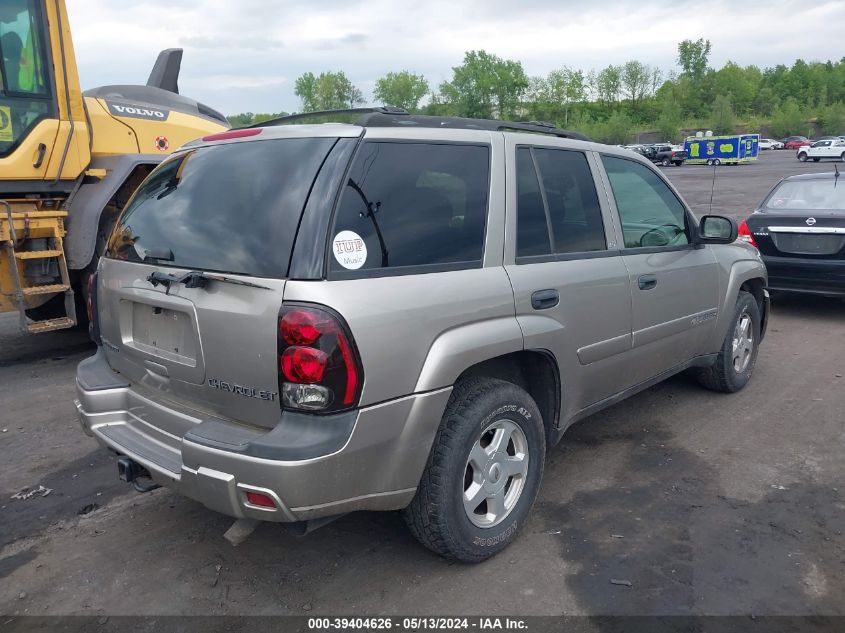 2002 Chevrolet Trailblazer Ls VIN: 1GNDT13S722402138 Lot: 39404626