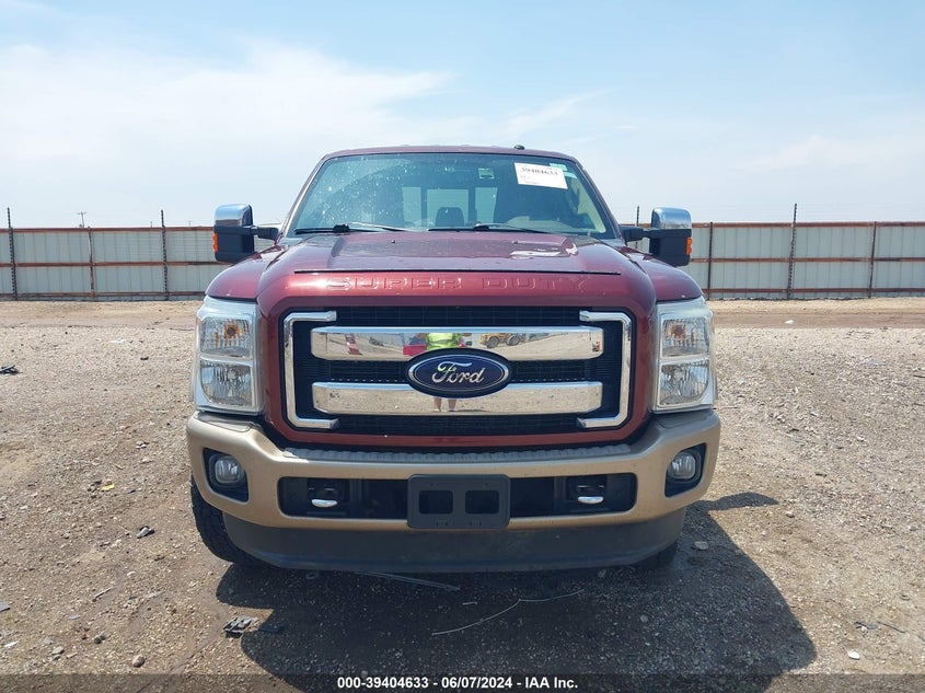 2012 Ford F-250 Lariat VIN: 1FT7W2BTXCEB06012 Lot: 39404633