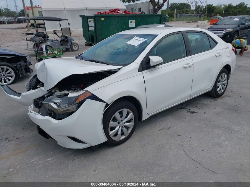 2014 Toyota Corolla Le VIN: 2T1BURHE2EC212056 Lot: 39404634