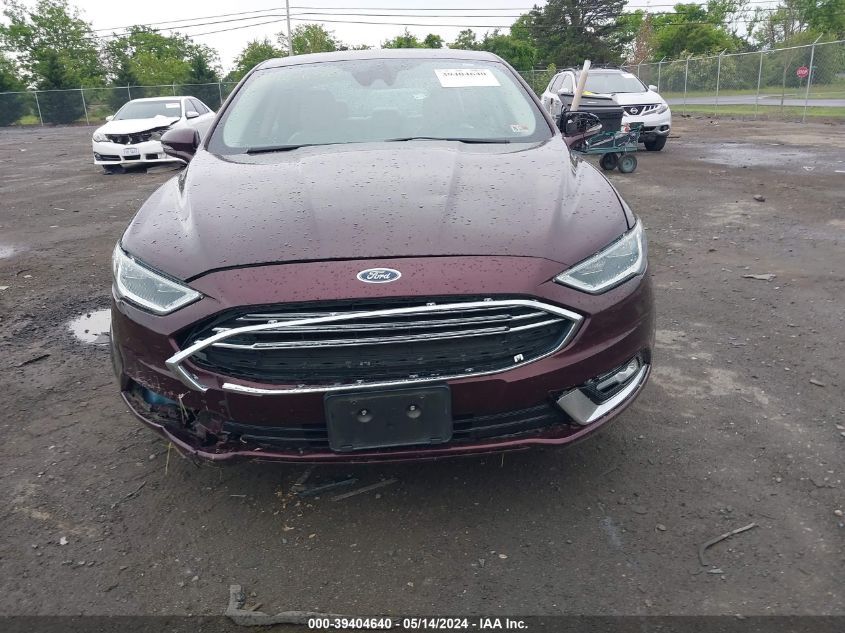 2017 Ford Fusion Hybrid Titanium VIN: 3FA6P0RU5HR148612 Lot: 39404640