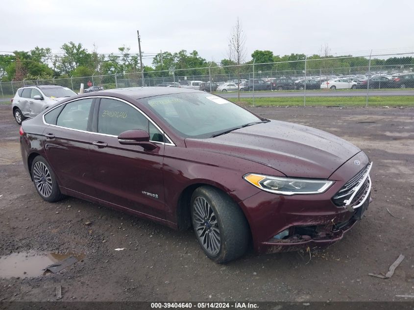 2017 Ford Fusion Hybrid Titanium VIN: 3FA6P0RU5HR148612 Lot: 39404640