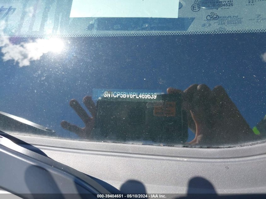 2023 Nissan Kicks S Xtronic Cvt VIN: 3N1CP5BV6PL469639 Lot: 39404651