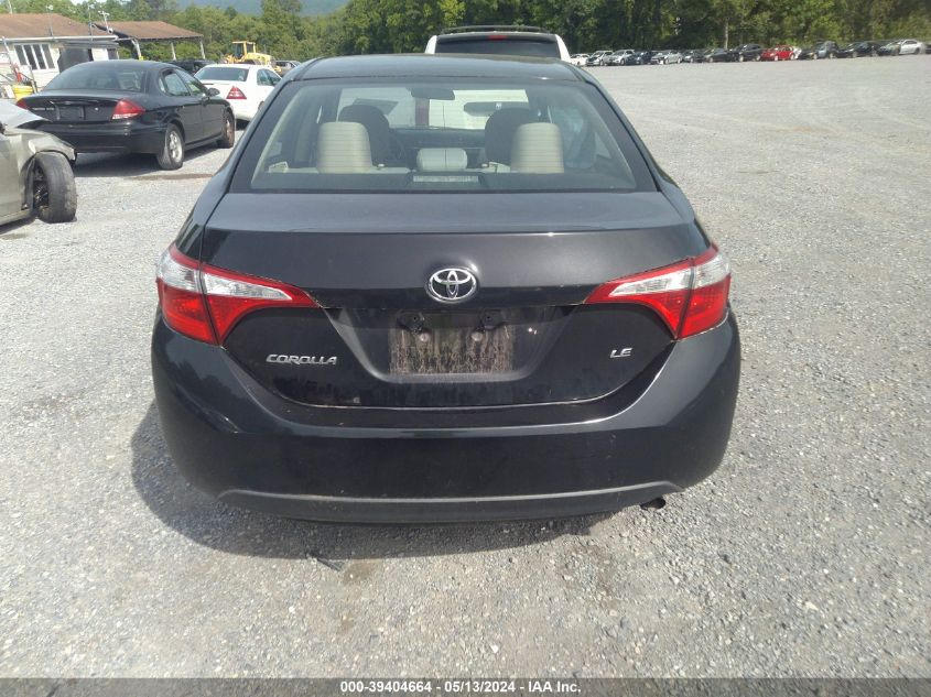 2016 Toyota Corolla Le VIN: 5YFBURHE4GP490038 Lot: 39404664