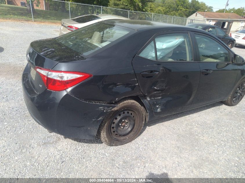 2016 Toyota Corolla Le VIN: 5YFBURHE4GP490038 Lot: 39404664