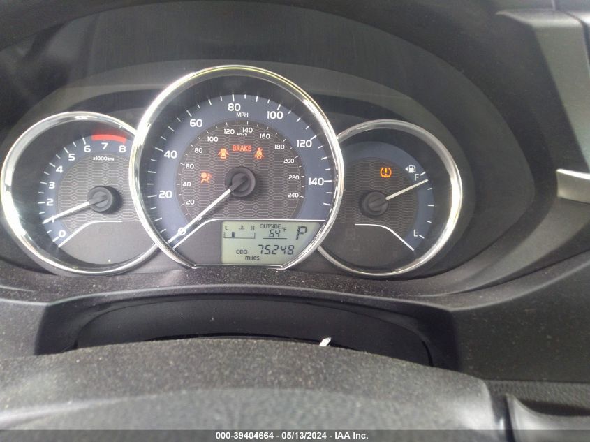 2016 Toyota Corolla Le VIN: 5YFBURHE4GP490038 Lot: 39404664