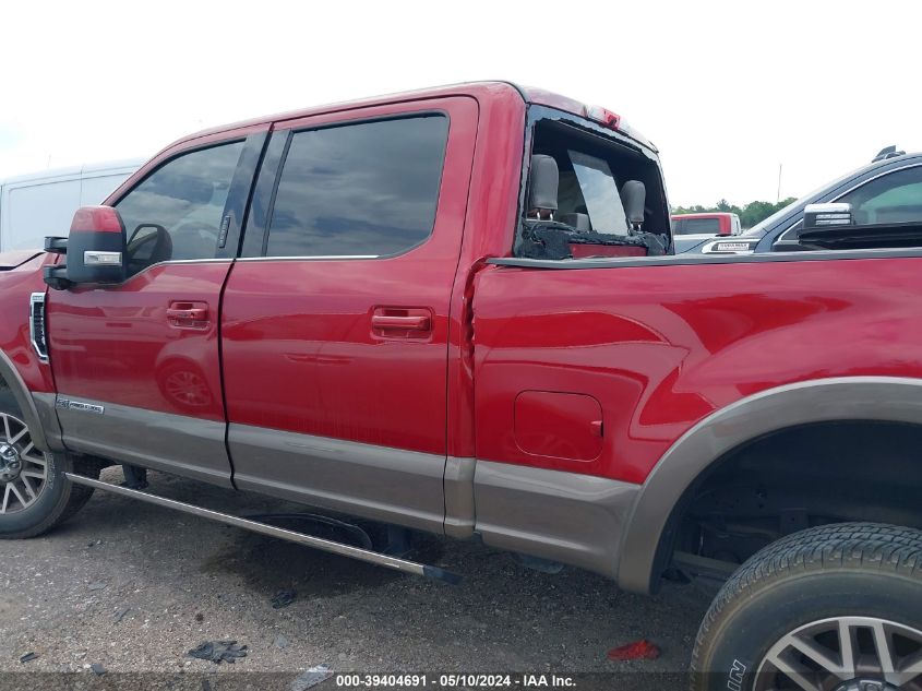 2019 Ford F-250 King Ranch VIN: 1FT7W2BT5KEF76818 Lot: 39404691