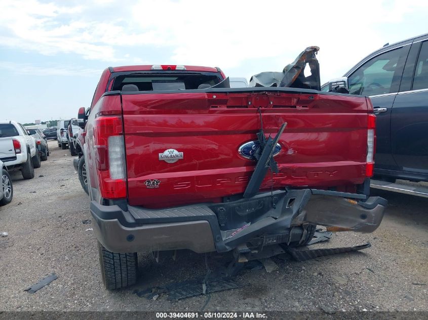 2019 Ford F-250 King Ranch VIN: 1FT7W2BT5KEF76818 Lot: 39404691