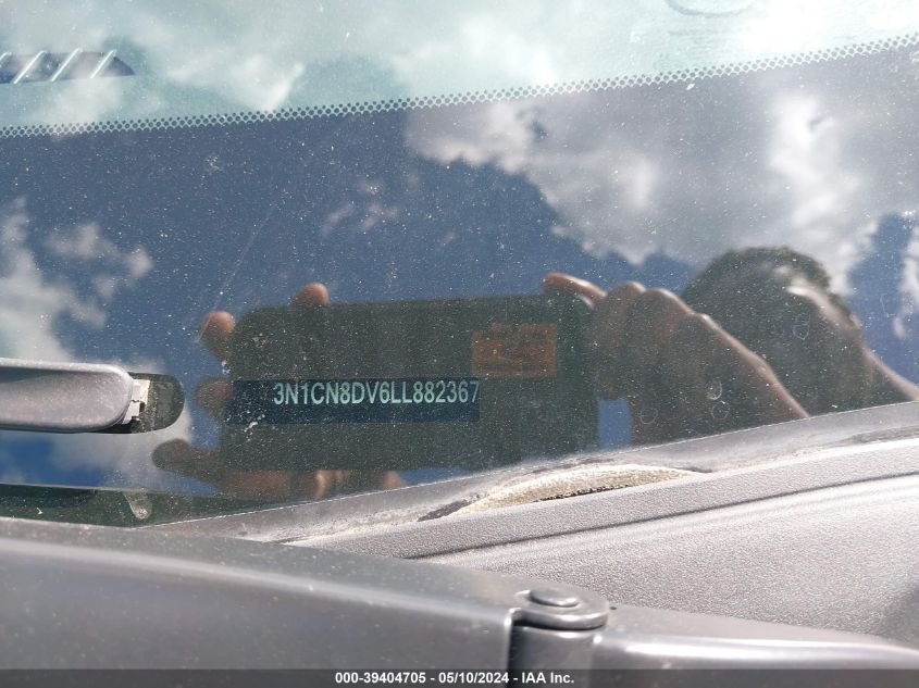 2020 Nissan Versa S Xtronic Cvt VIN: 3N1CN8DV6LL882367 Lot: 39404705